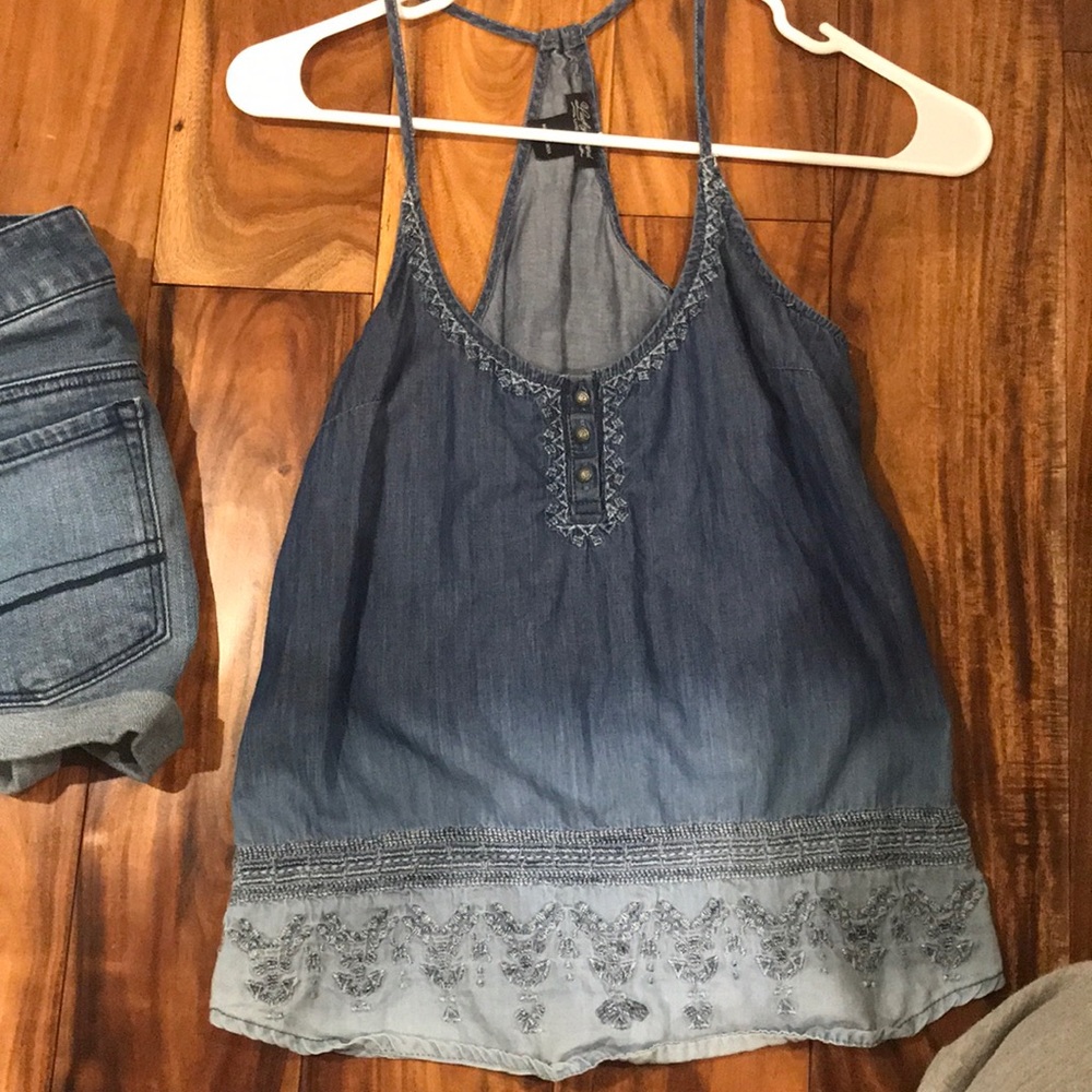 Lucky brand denim tank!